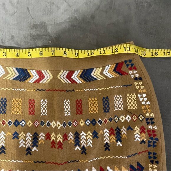 Anthro See U Soon Aztec mini skirt size 2 - Picture 2 of 7
